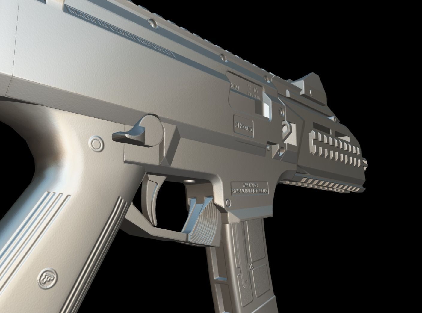 CZ Scorpion EVO 3 Low-poly 3D model_16