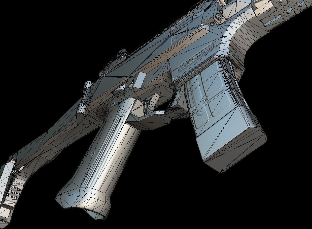 CZ Scorpion EVO 3 Low-poly 3D model_23