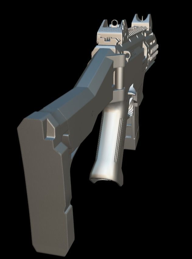 CZ Scorpion EVO 3 Low-poly 3D model_15