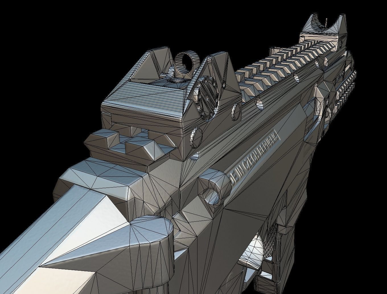 CZ Scorpion EVO 3 Low-poly 3D model_24