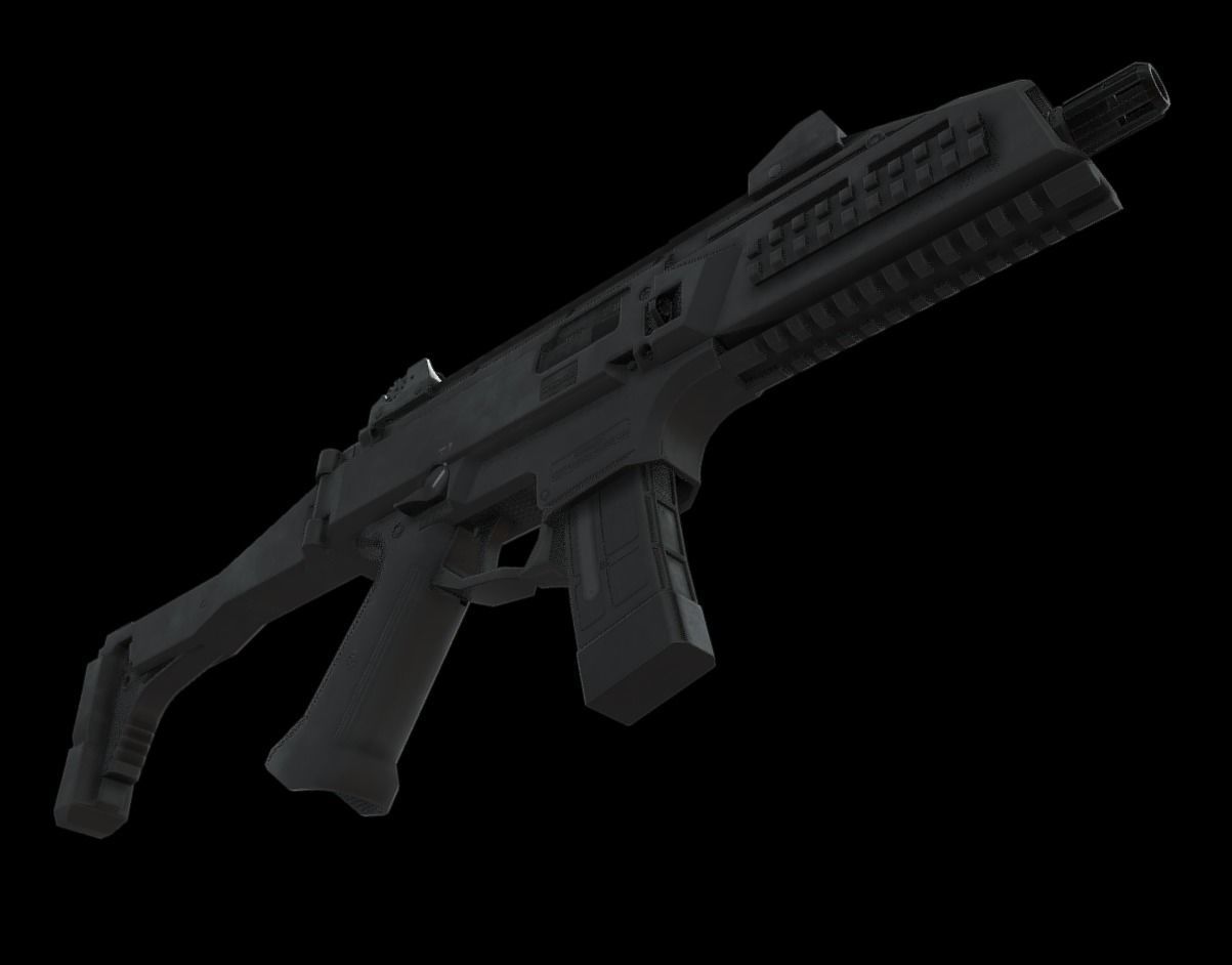 CZ Scorpion EVO 3 Low-poly 3D model_2