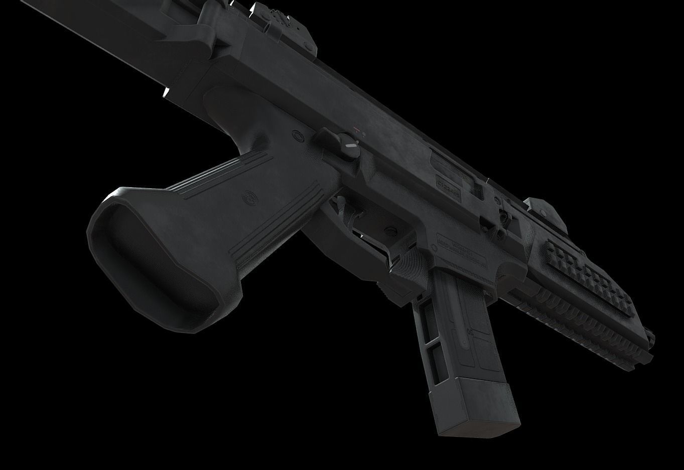 CZ Scorpion EVO 3 Low-poly 3D model_5
