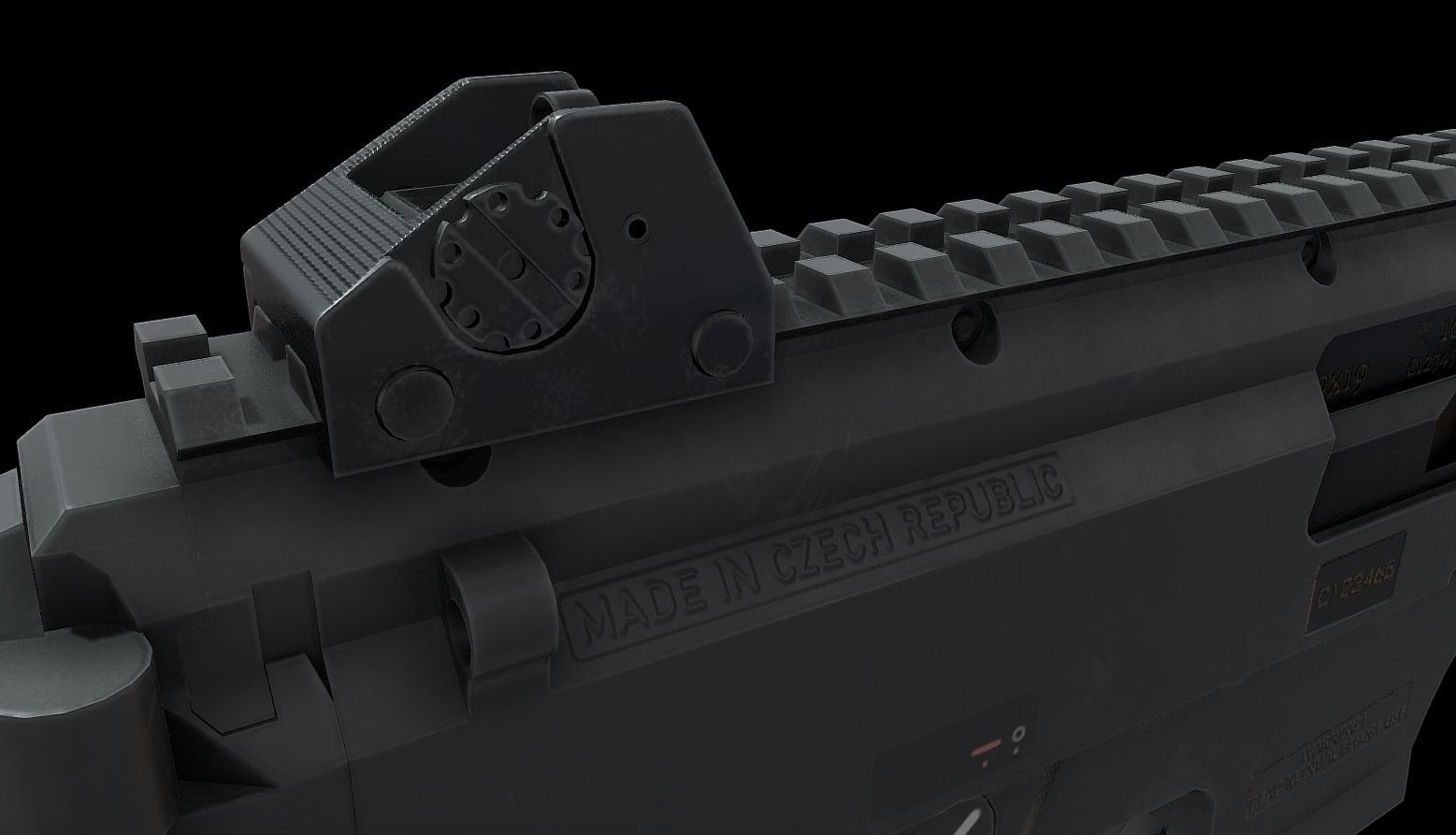 CZ Scorpion EVO 3 Low-poly 3D model_8