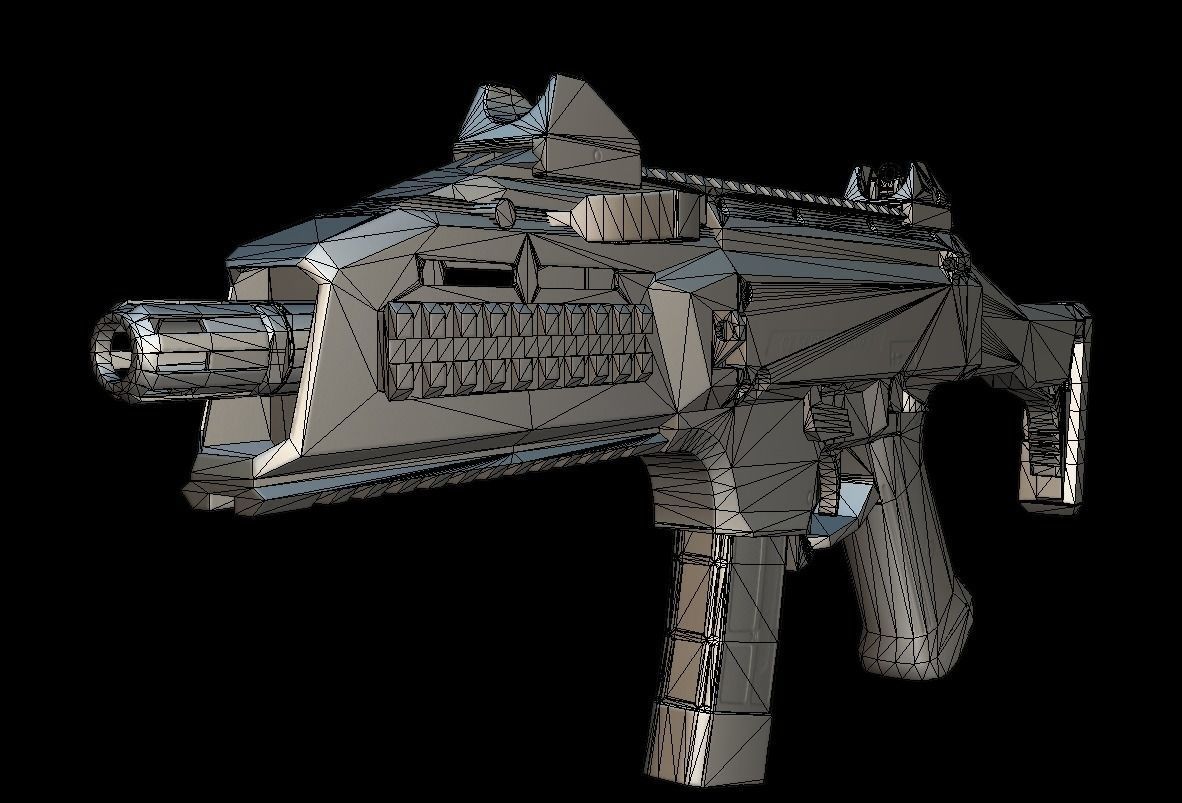 CZ Scorpion EVO 3 Low-poly 3D model_20