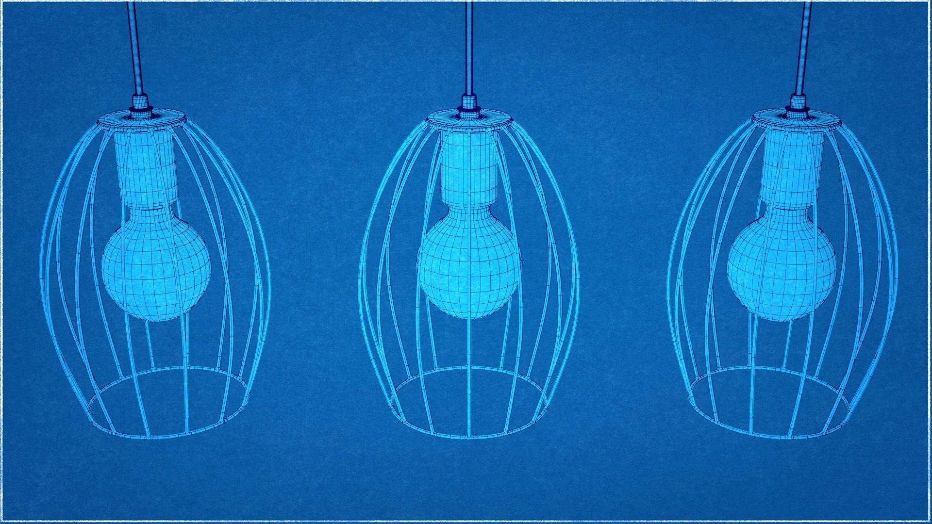 10 Collection Pendant Steel Lamps 3D model_23