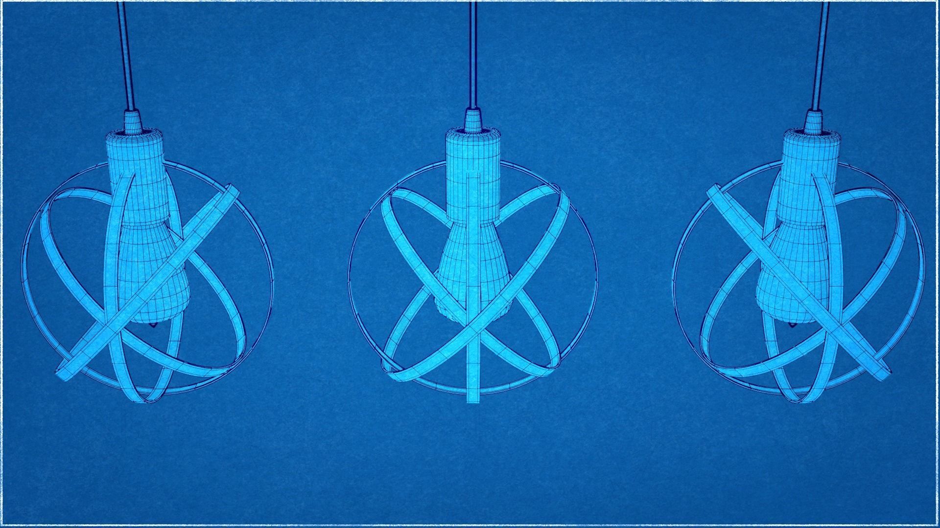 10 Collection Pendant Steel Lamps 3D model_21