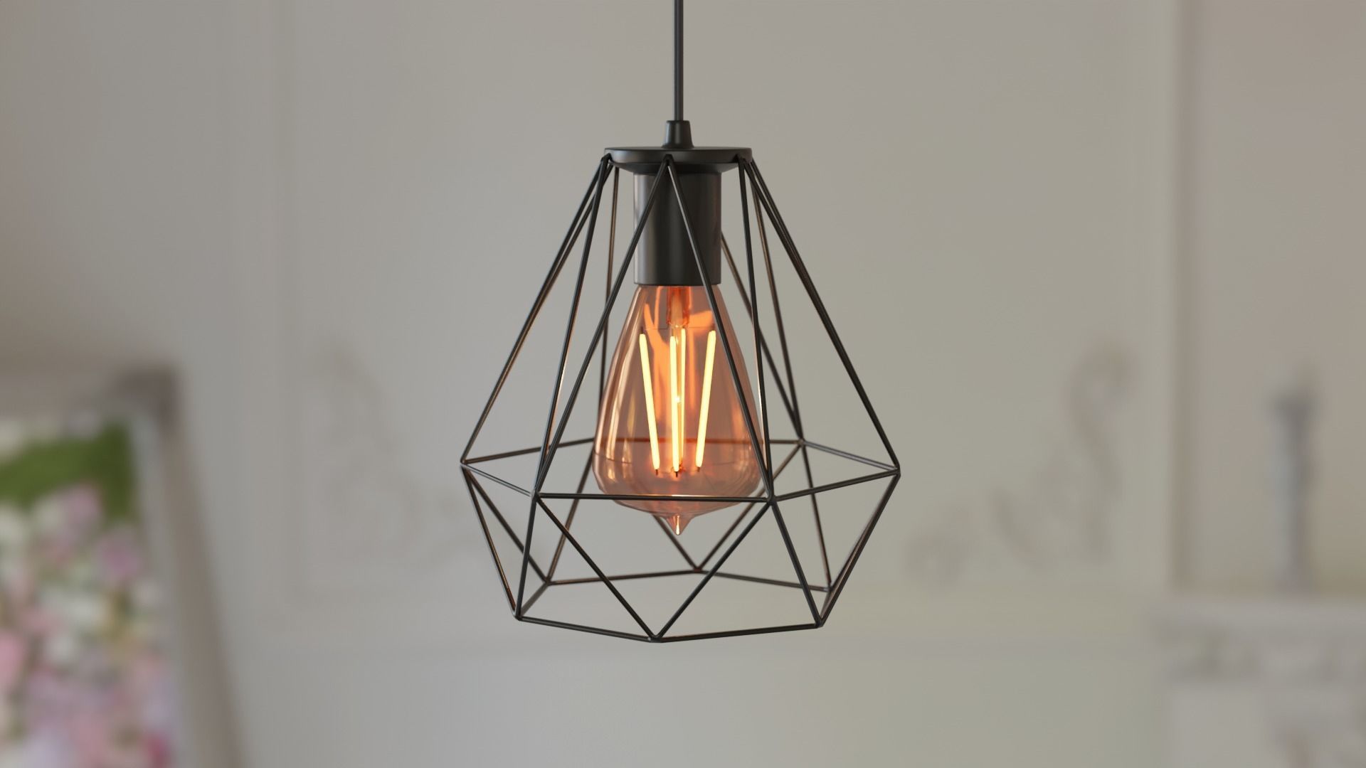 10 Collection Pendant Steel Lamps 3D model_14
