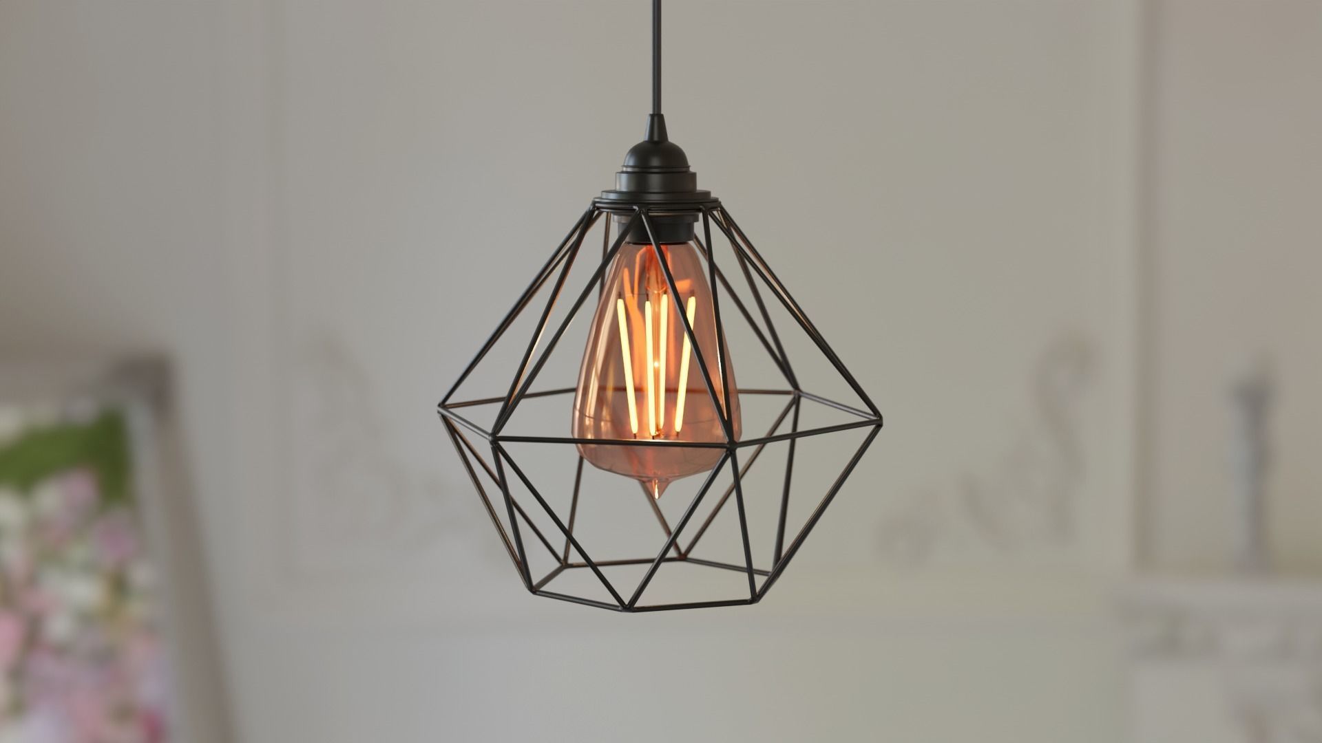 10 Collection Pendant Steel Lamps 3D model_15