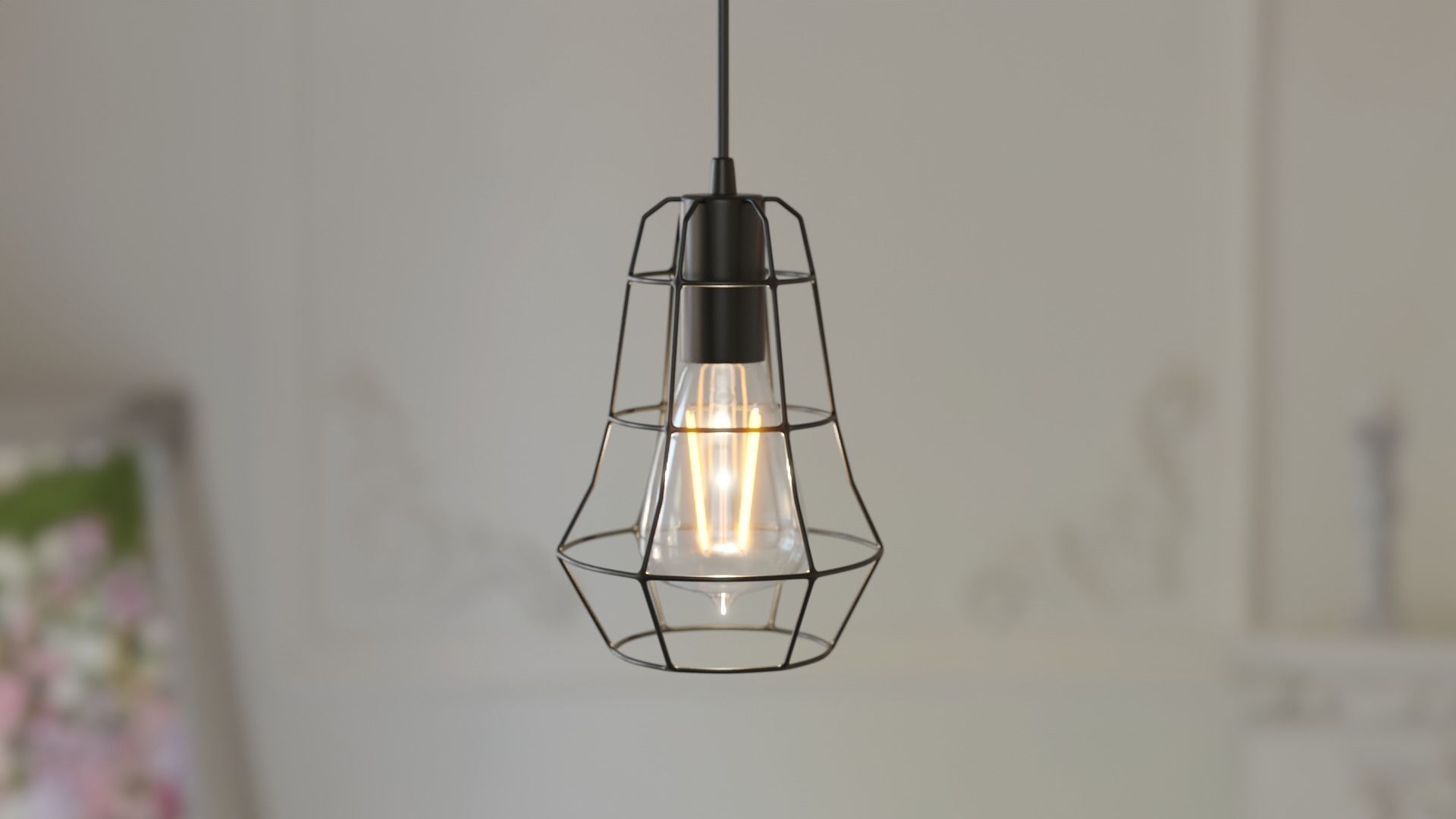 10 Collection Pendant Steel Lamps 3D model_10