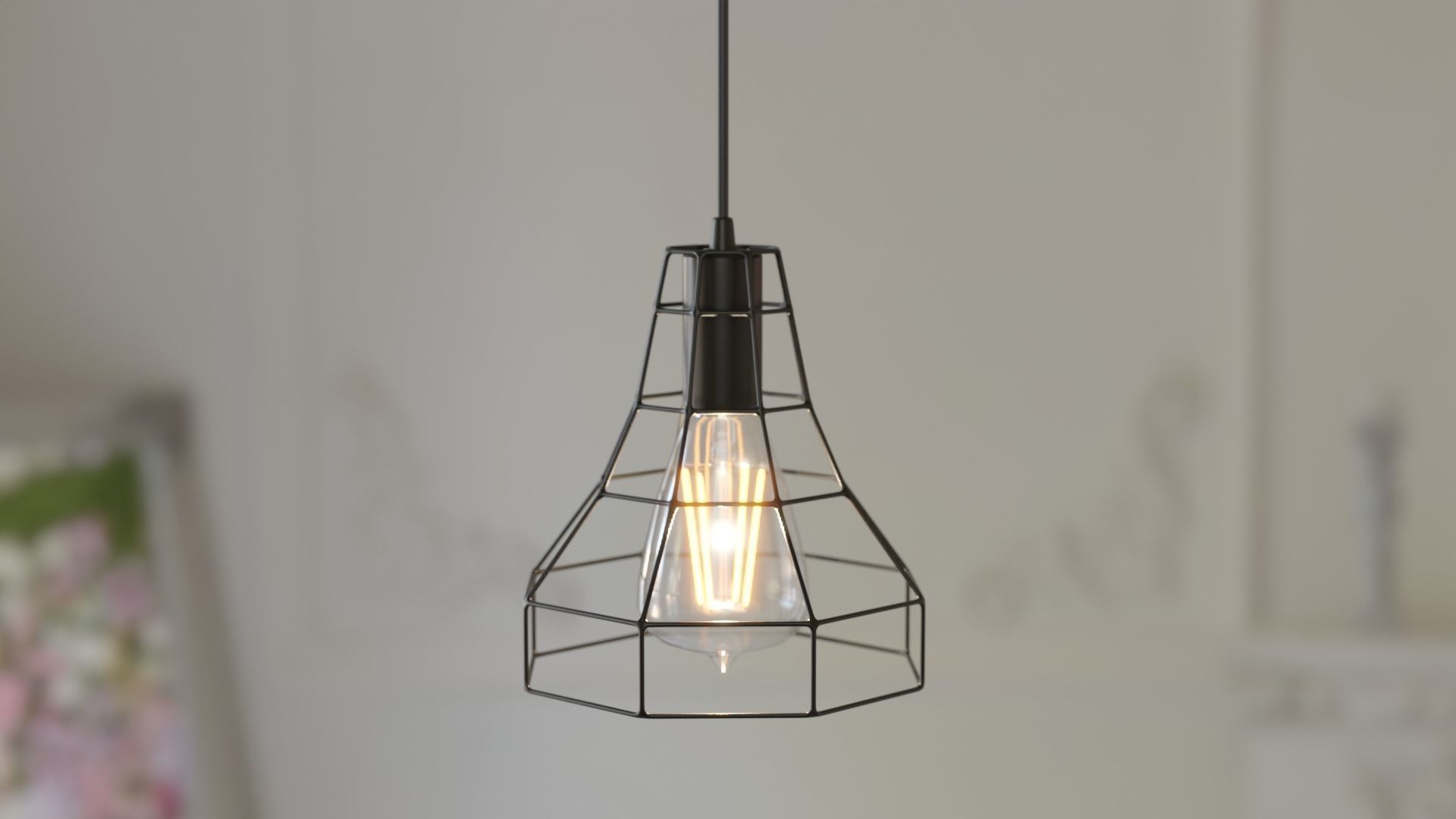 10 Collection Pendant Steel Lamps 3D model_9