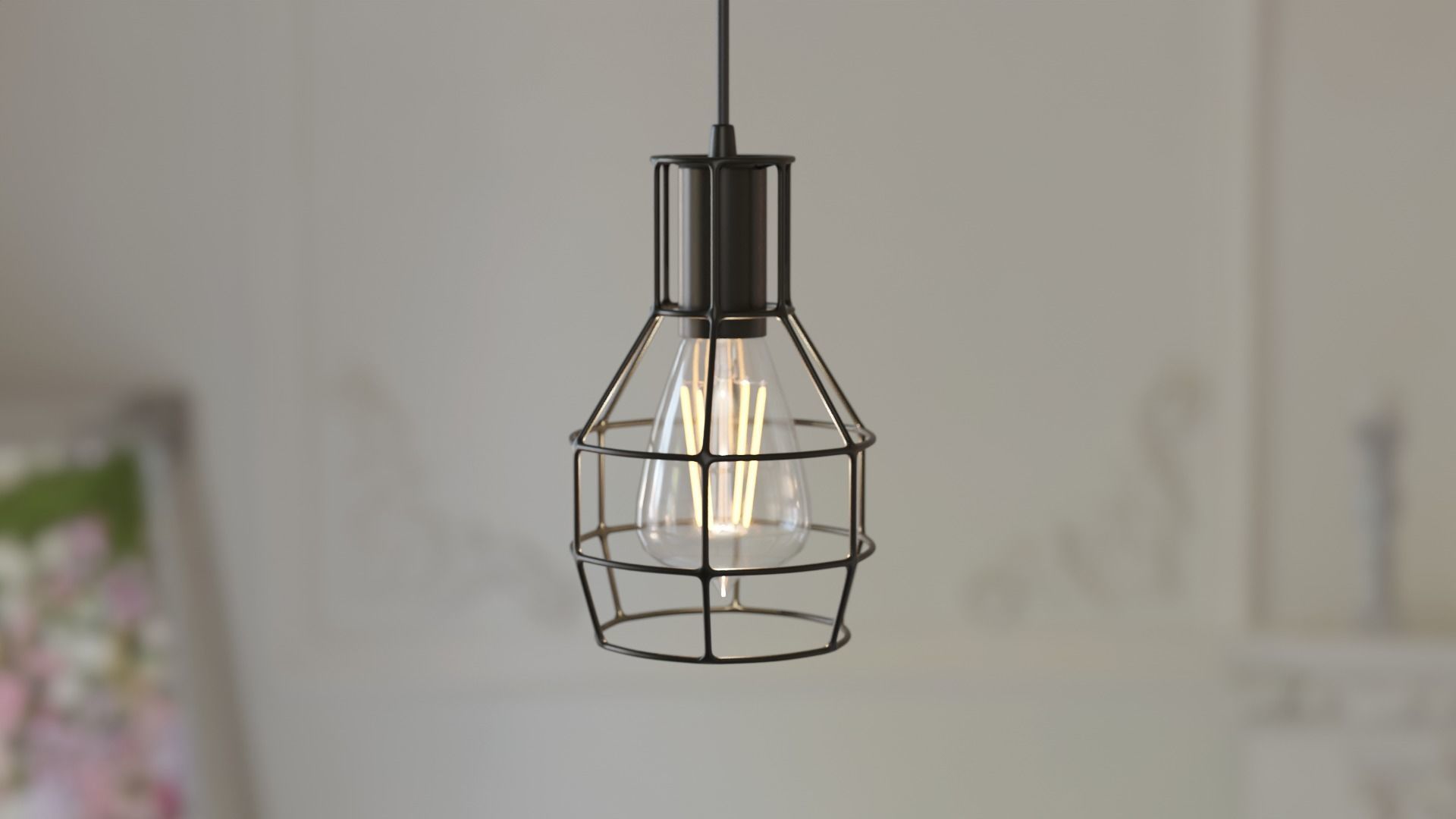 10 Collection Pendant Steel Lamps 3D model_11