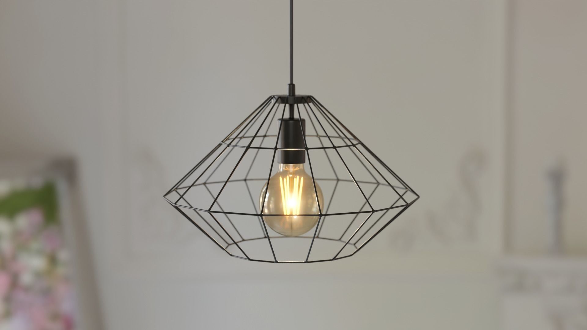 10 Collection Pendant Steel Lamps 3D model_12
