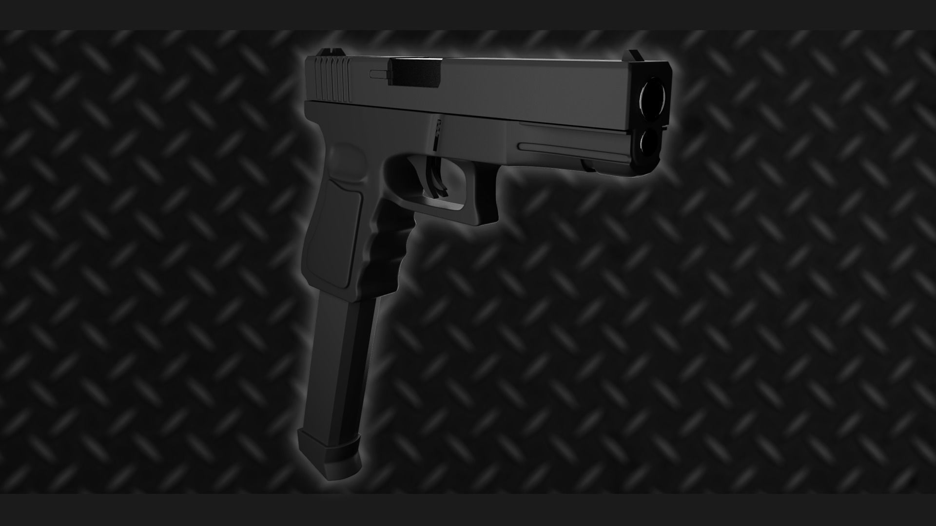 GLOCK18 FULL AUTO FULLY RIGGED 3D model_2