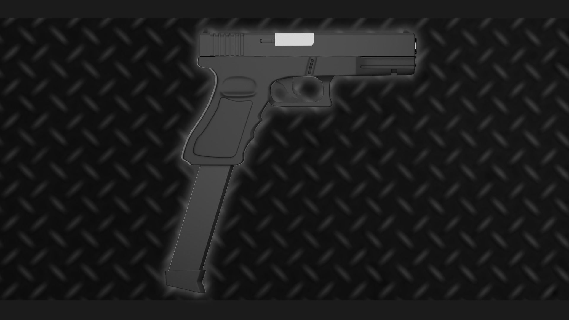 GLOCK18 FULL AUTO FULLY RIGGED 3D model_3