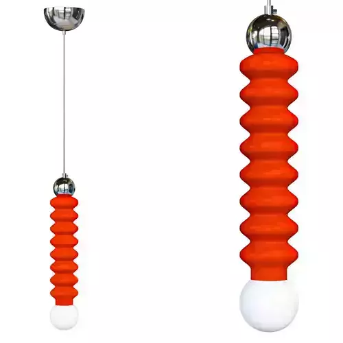 Modern White Pendant Light with Adjustable Cord Length for