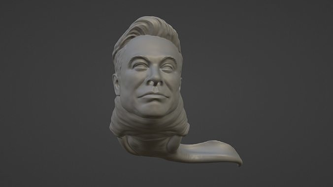 Baby Elon Musk  Free 3D print model