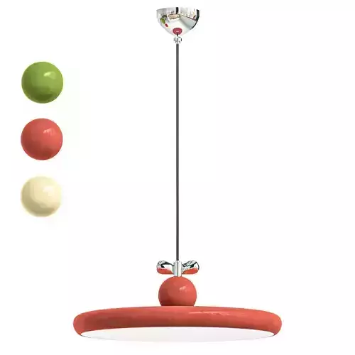 Modern Metal Pendant with White Acrylic Shade and Adjustable