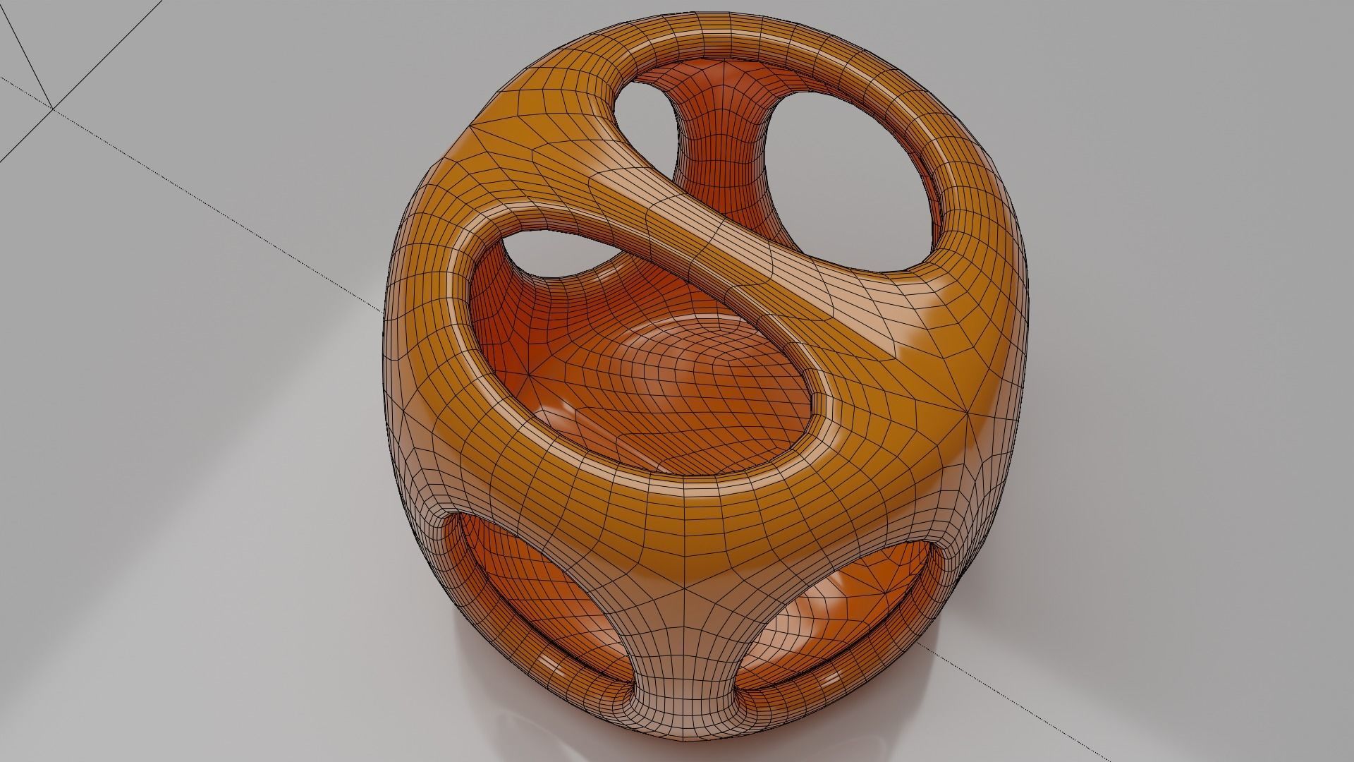 Geometric Containers Cage Vases 3D print model_21