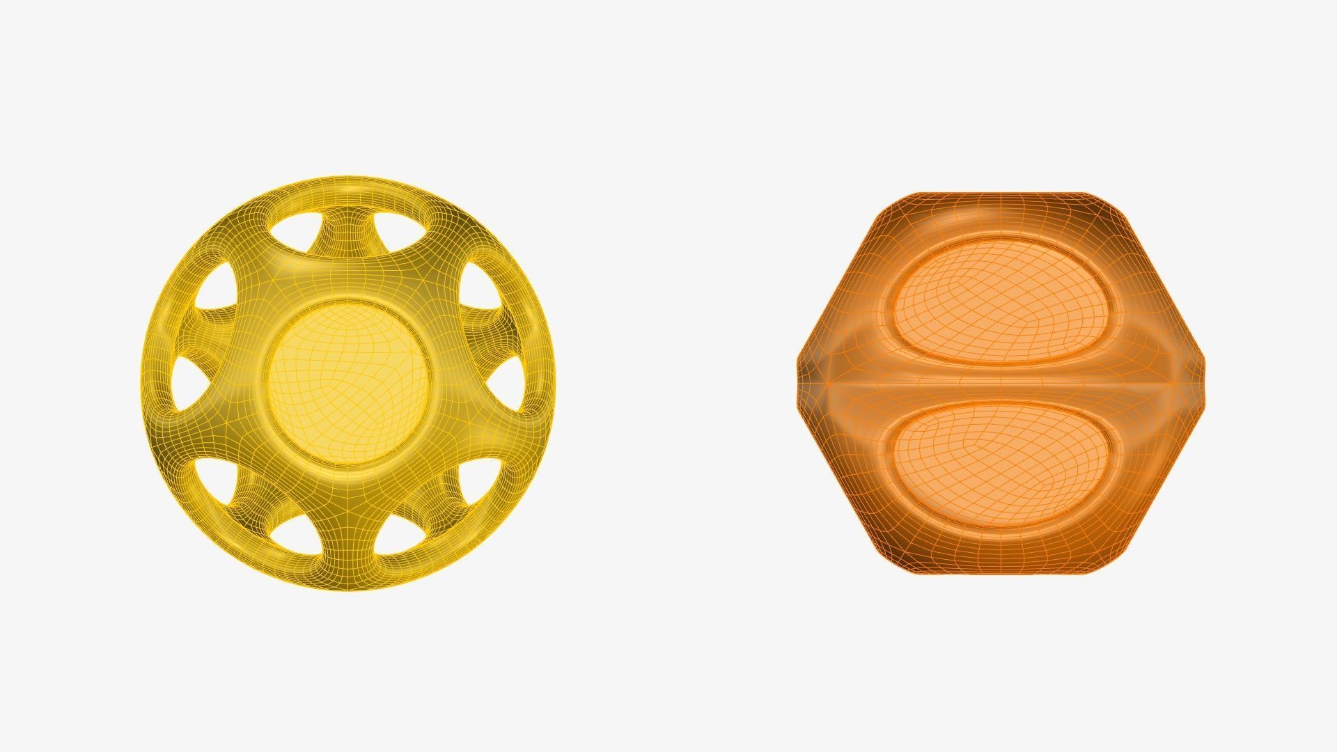 Geometric Containers Cage Vases 3D print model_41
