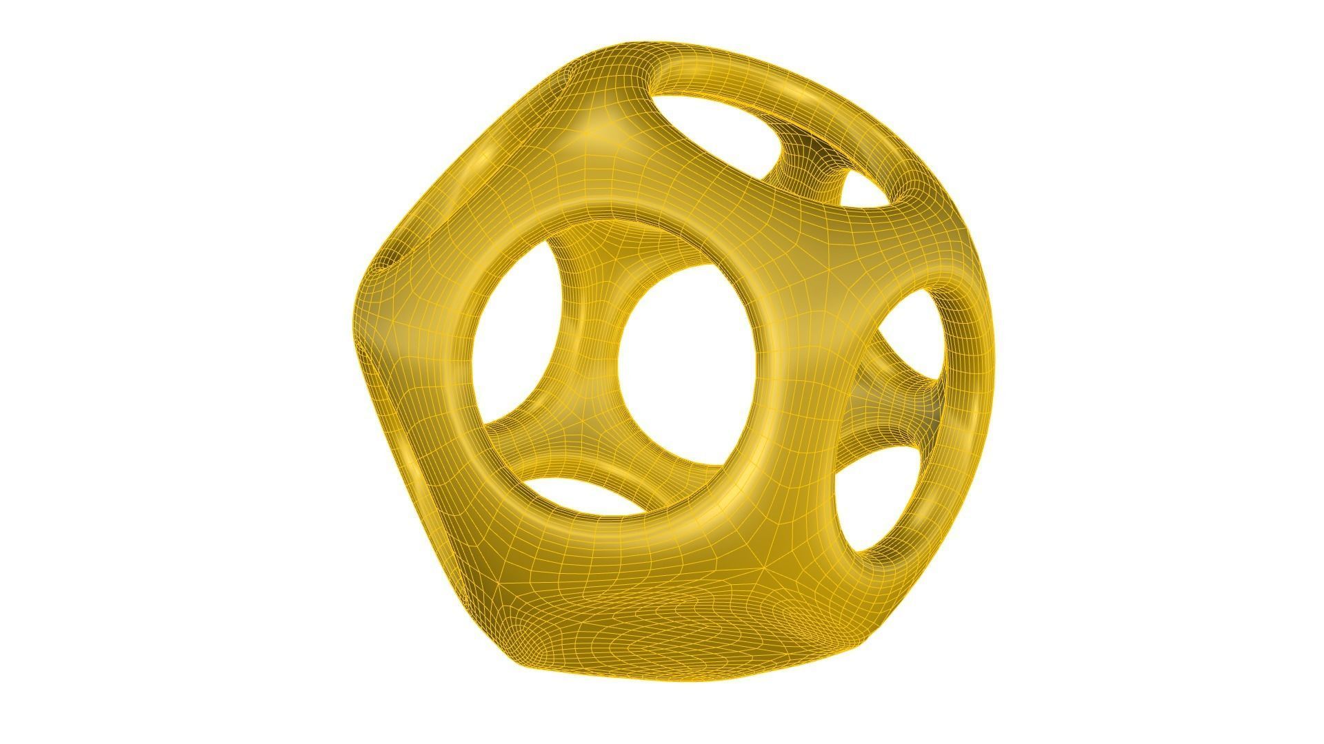 Geometric Containers Cage Vases 3D print model_47