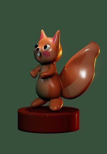 Cutie squirrel  3D model