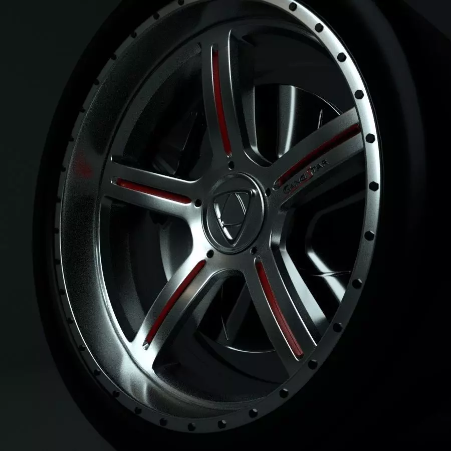 Rim alloy Affekta GangStar 3D  Low-poly 3D model_0