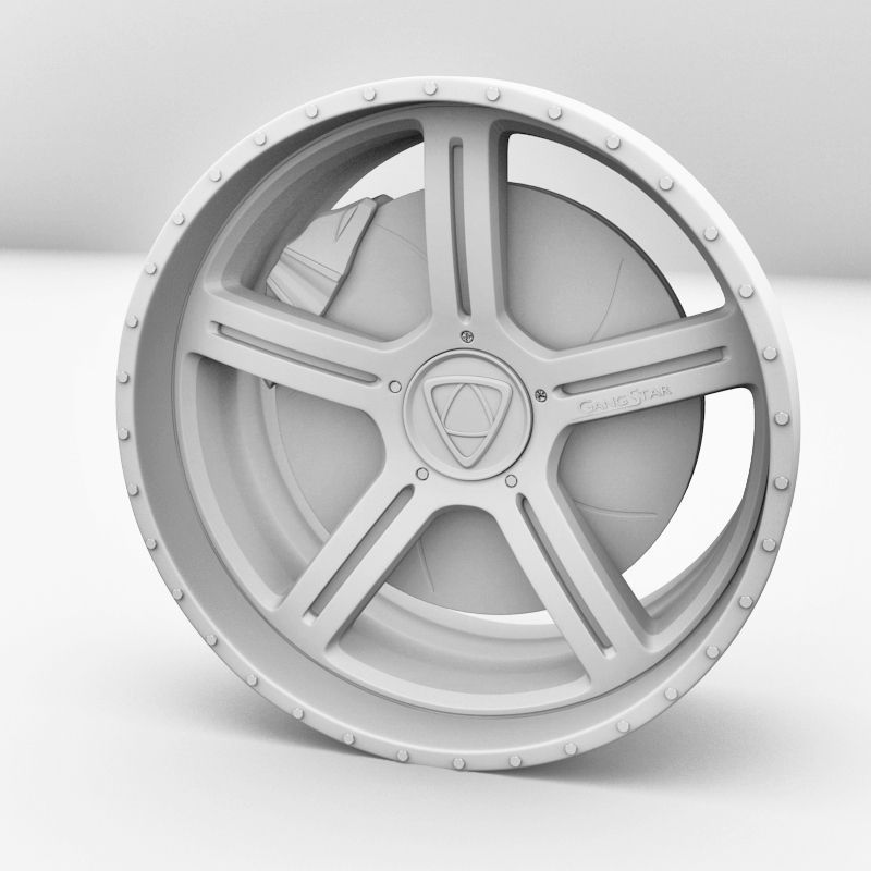 Rim alloy Affekta GangStar 3D  Low-poly 3D model_1