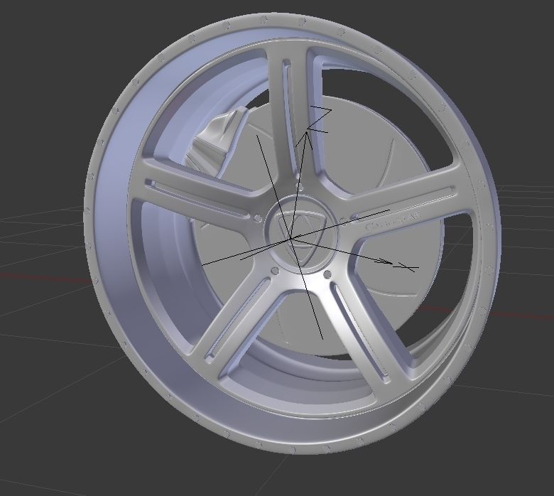 Rim alloy Affekta GangStar 3D  Low-poly 3D model_2