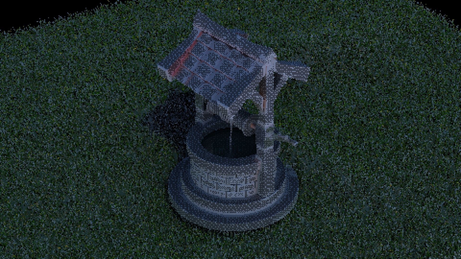 Low Poly model of a Well Free low-poly 3D model_2