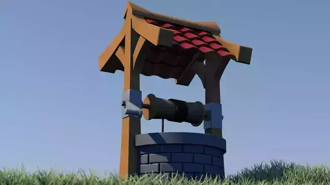 Low Poly model of a Well