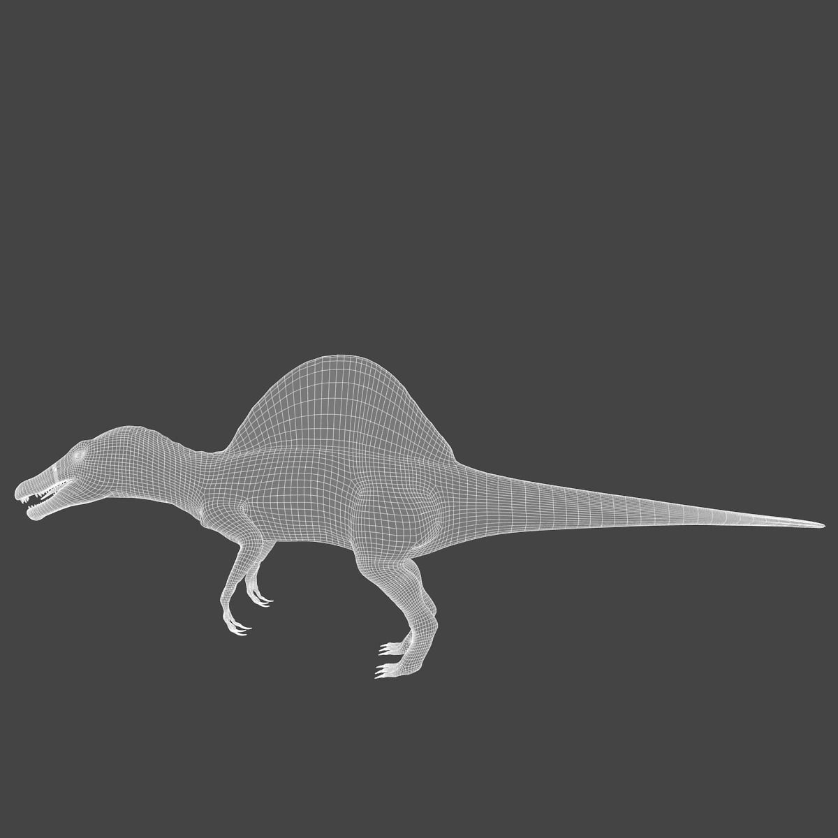 Spinosaurus - rigged 3D model_3