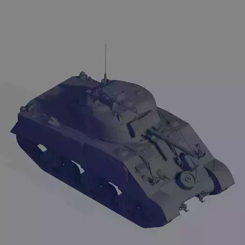 M4 Sherman 3D model M4 Sherman 3D model
