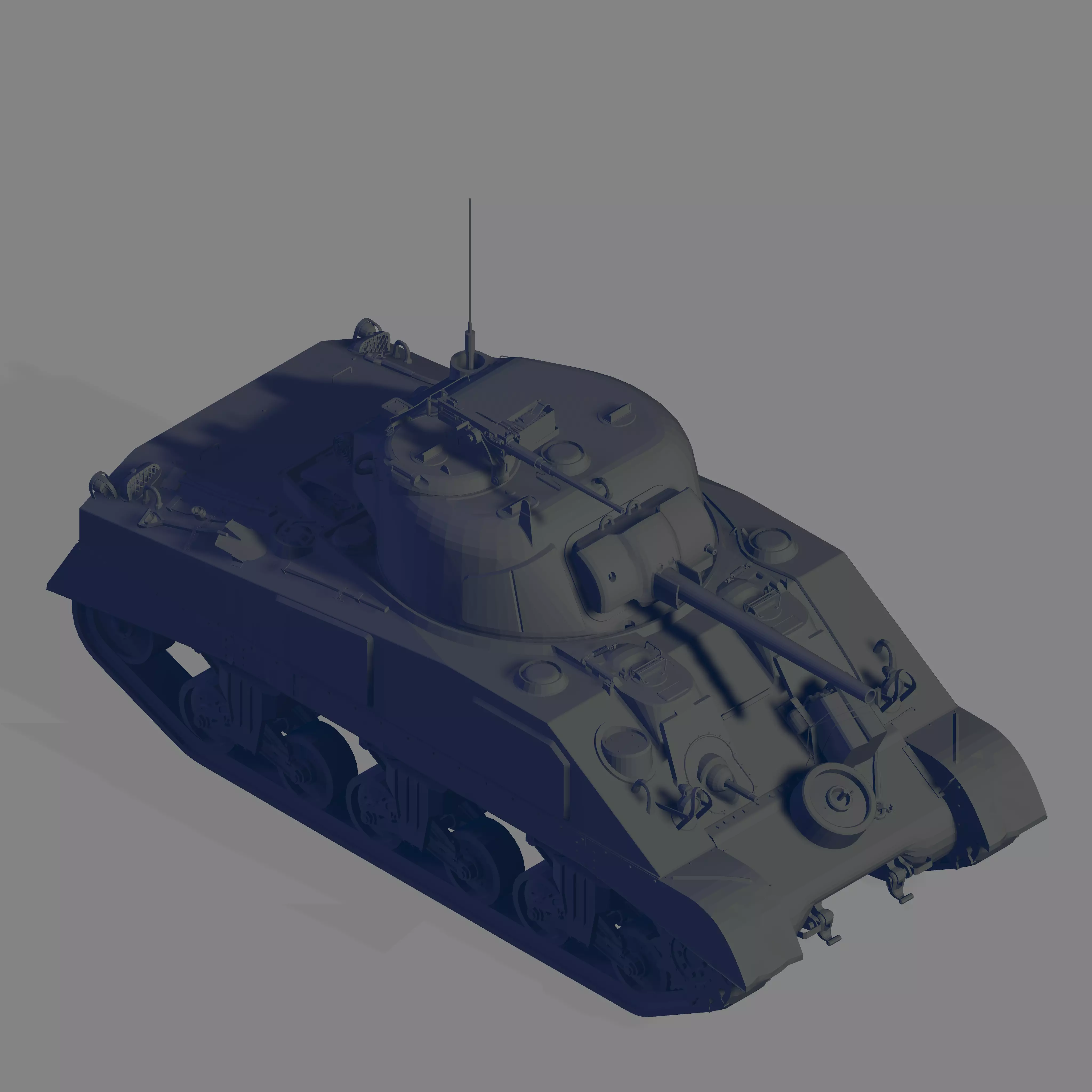 M4 Sherman 3D model_0