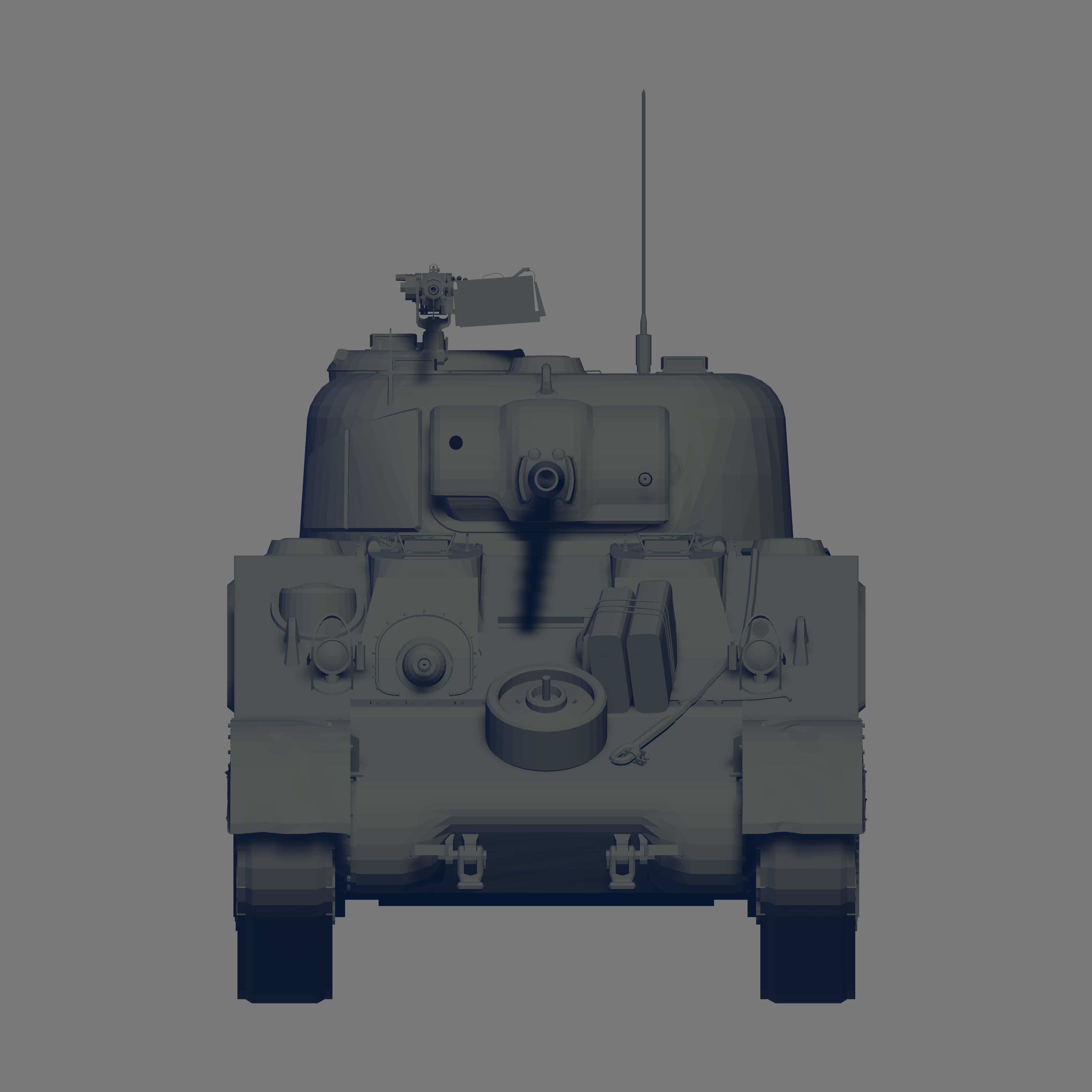 M4 Sherman 3D model_2