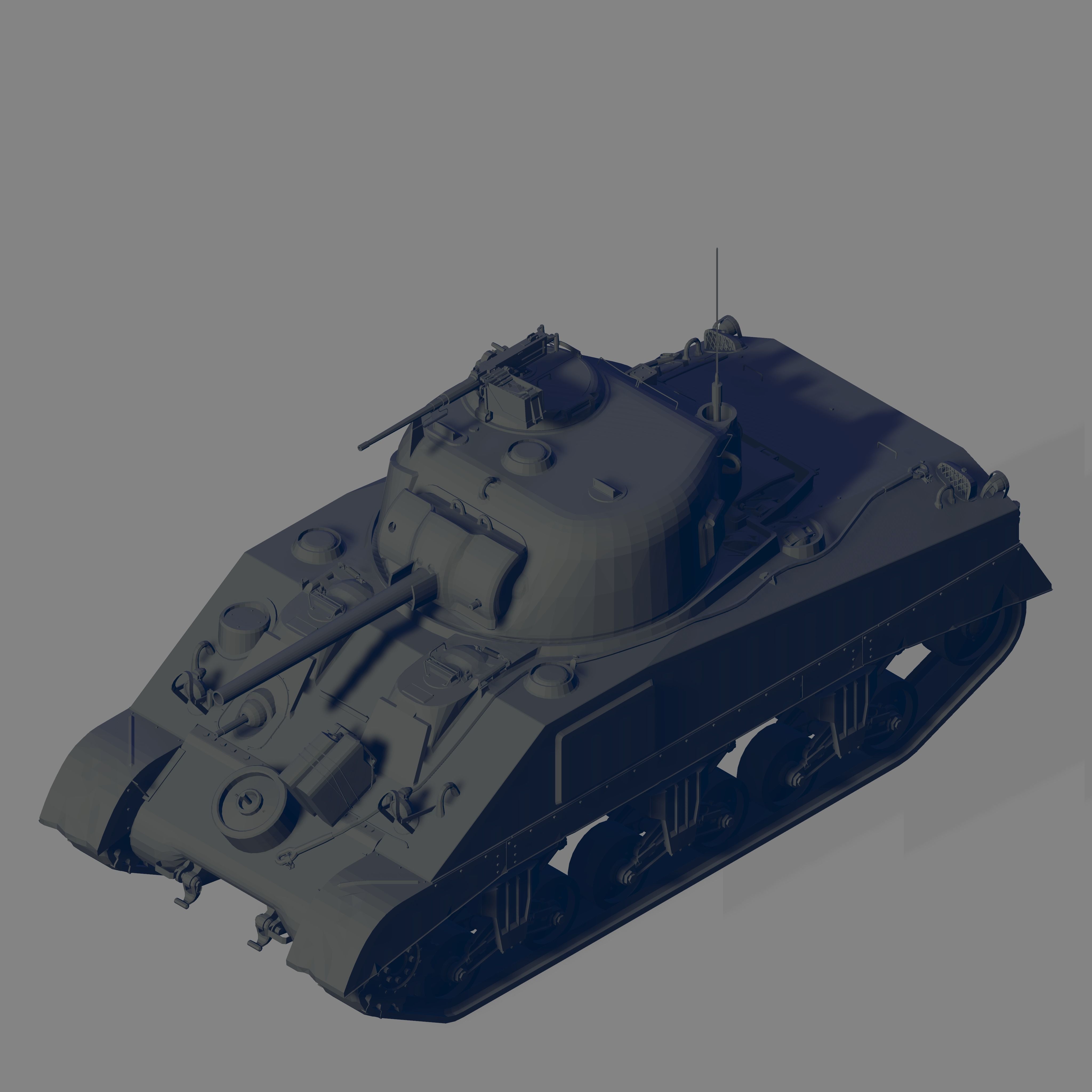 M4 Sherman 3D model_1