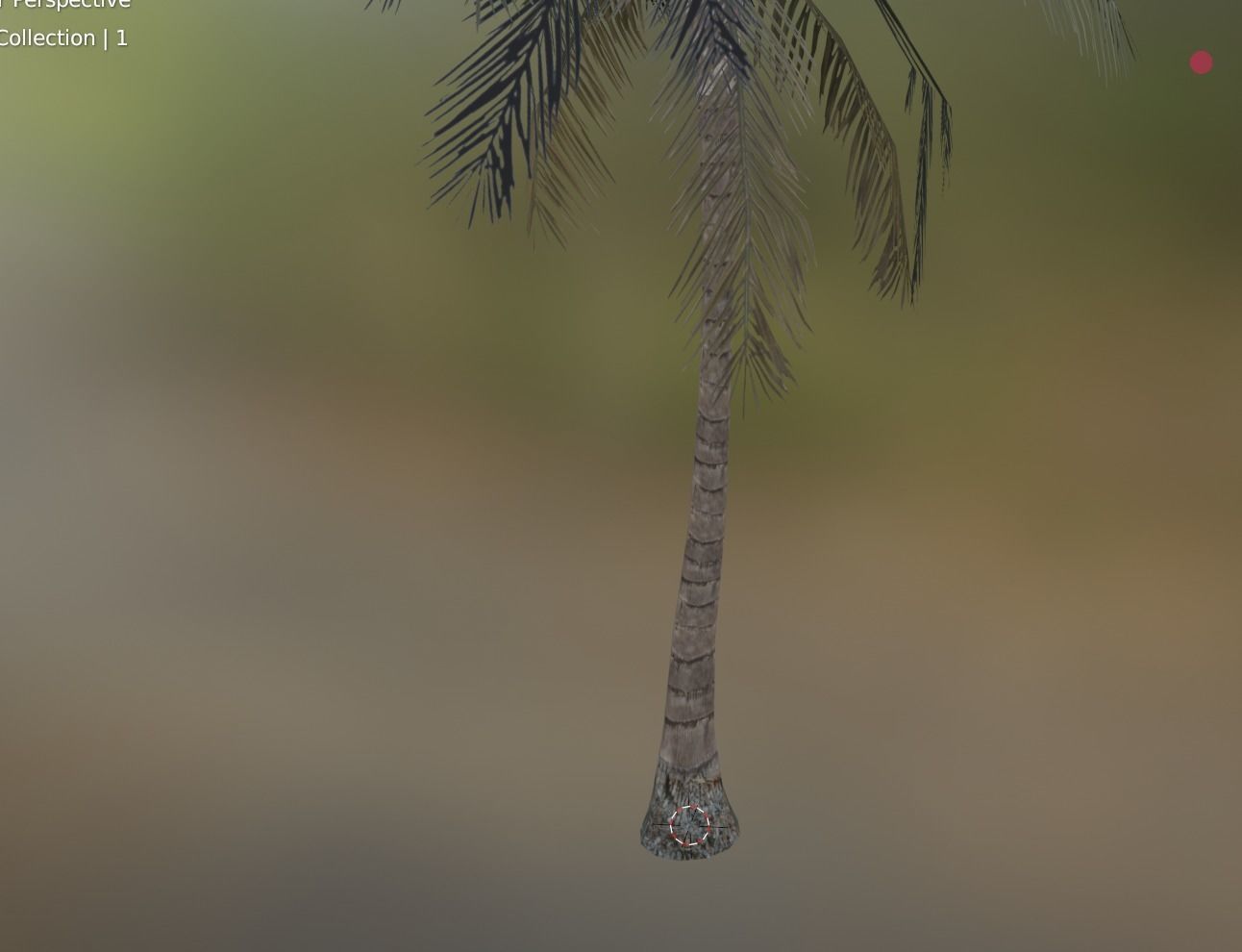 coconut tree palm 2 Low-poly 3D model_1