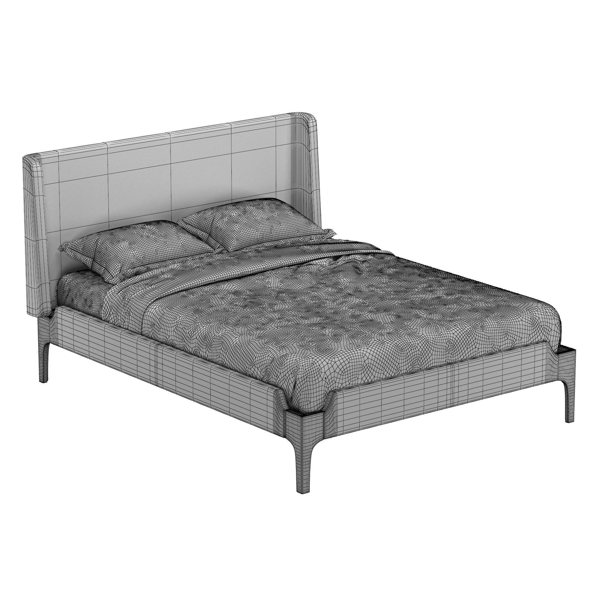 Milan Bed 3D model_5