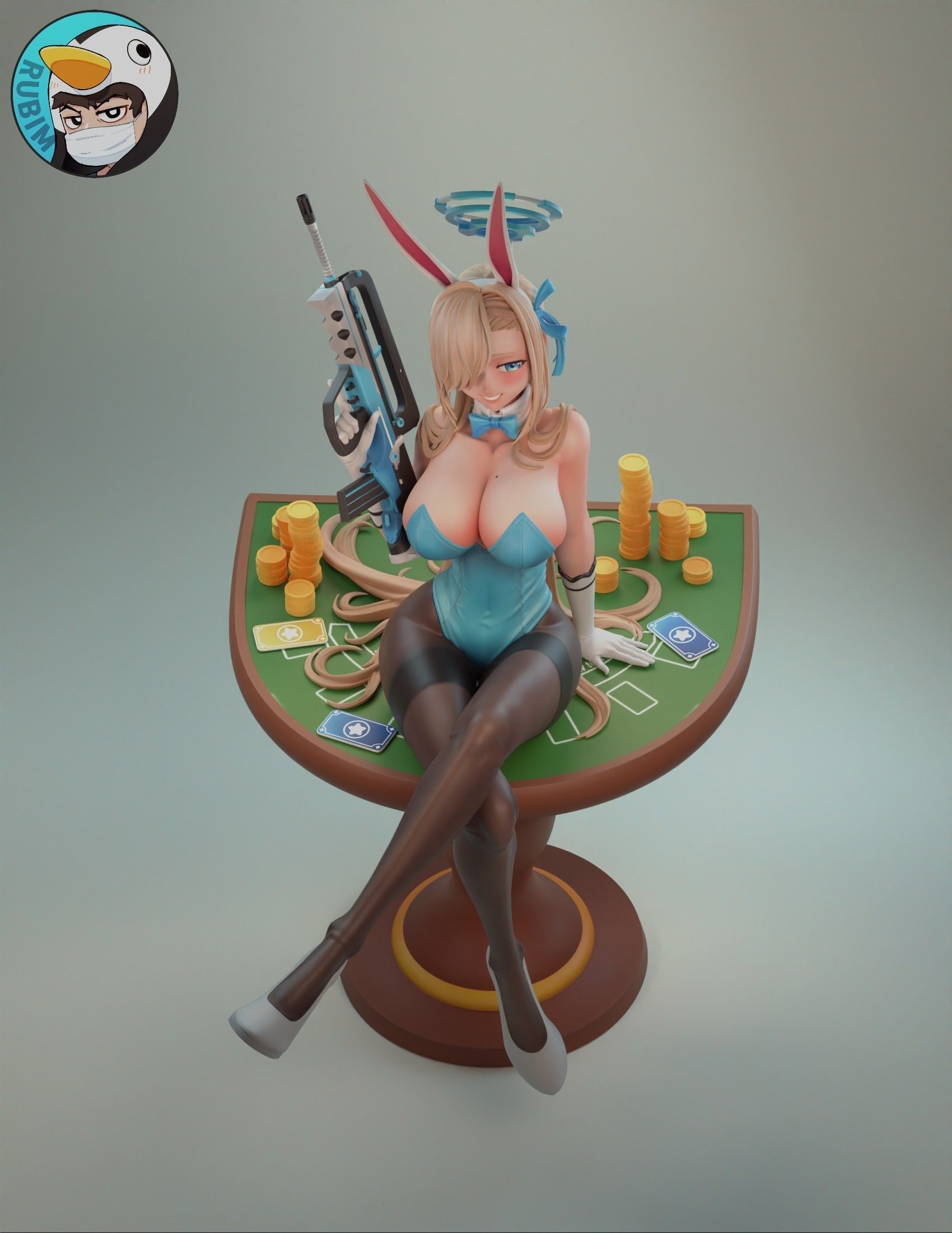 Blue Archive Asuna 2023 3D print model_1