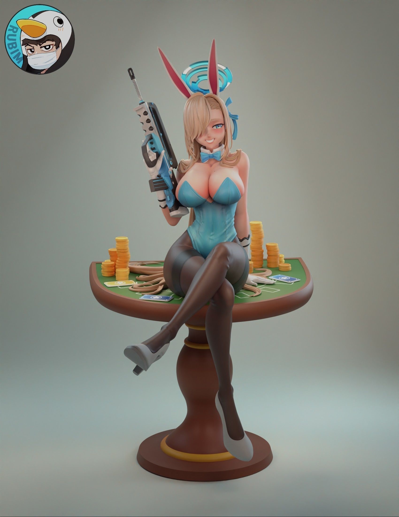 Blue Archive Asuna 2023 3D print model_3