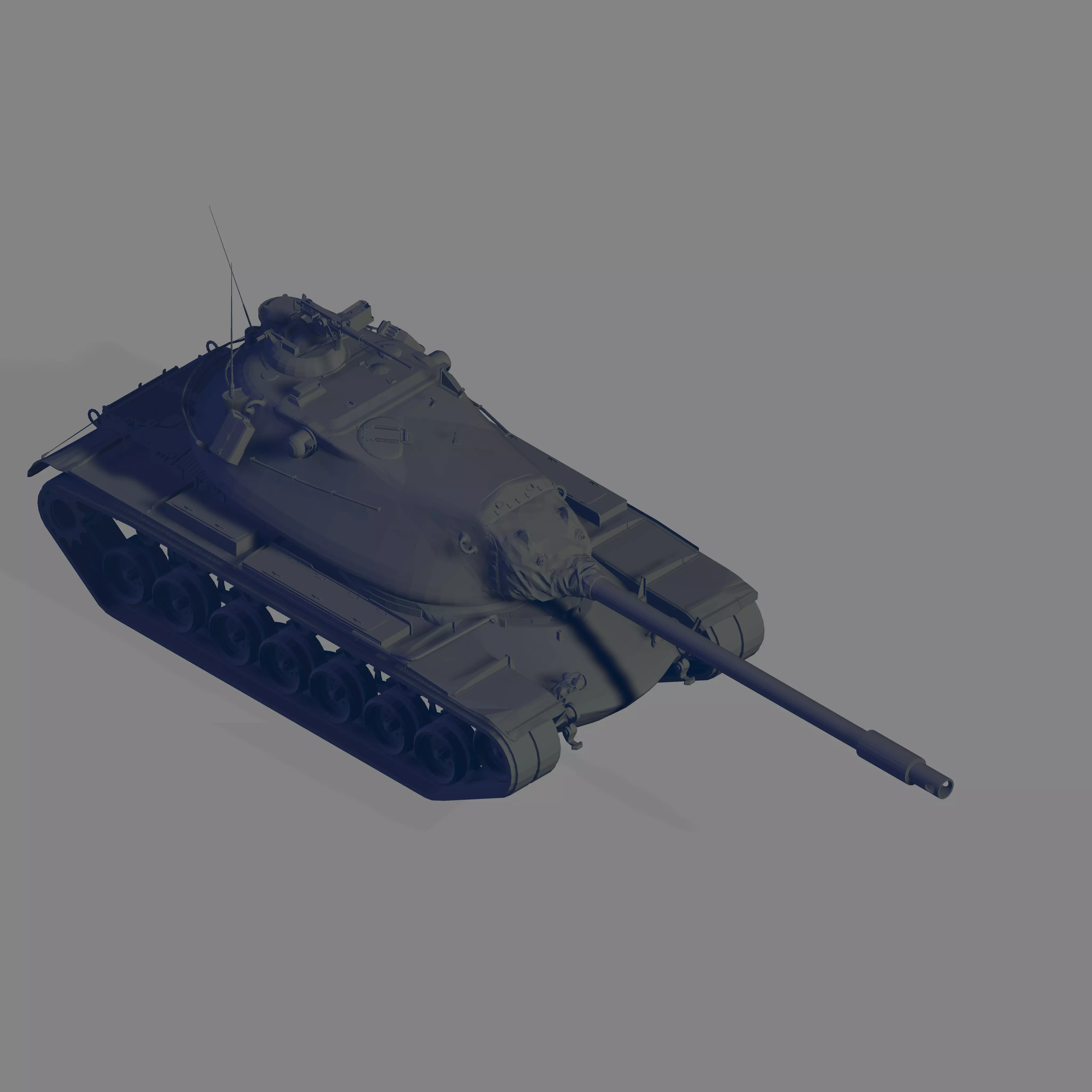 M103 Tank 3D model_0