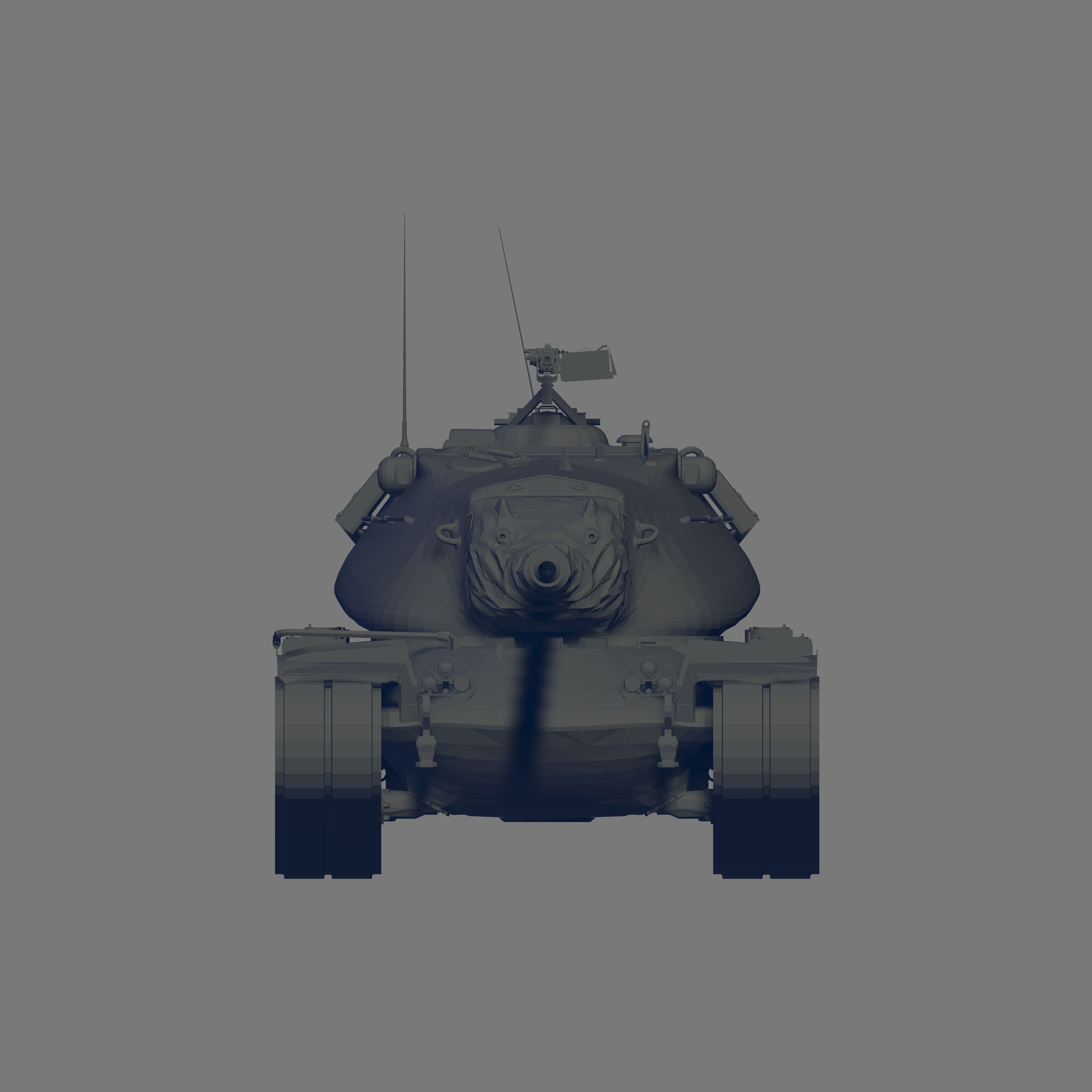 M103 Tank 3D model_2