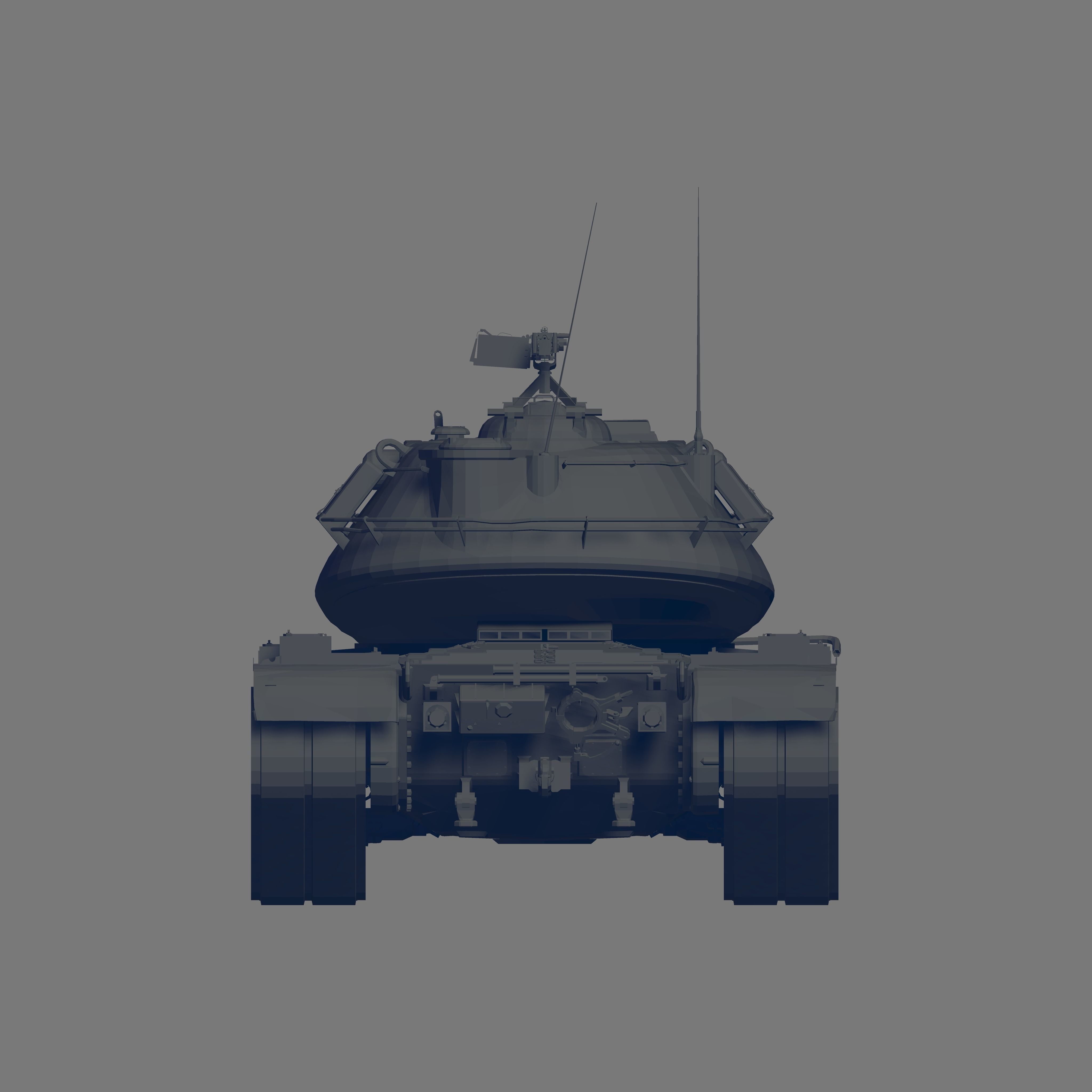 M103 Tank 3D model_4