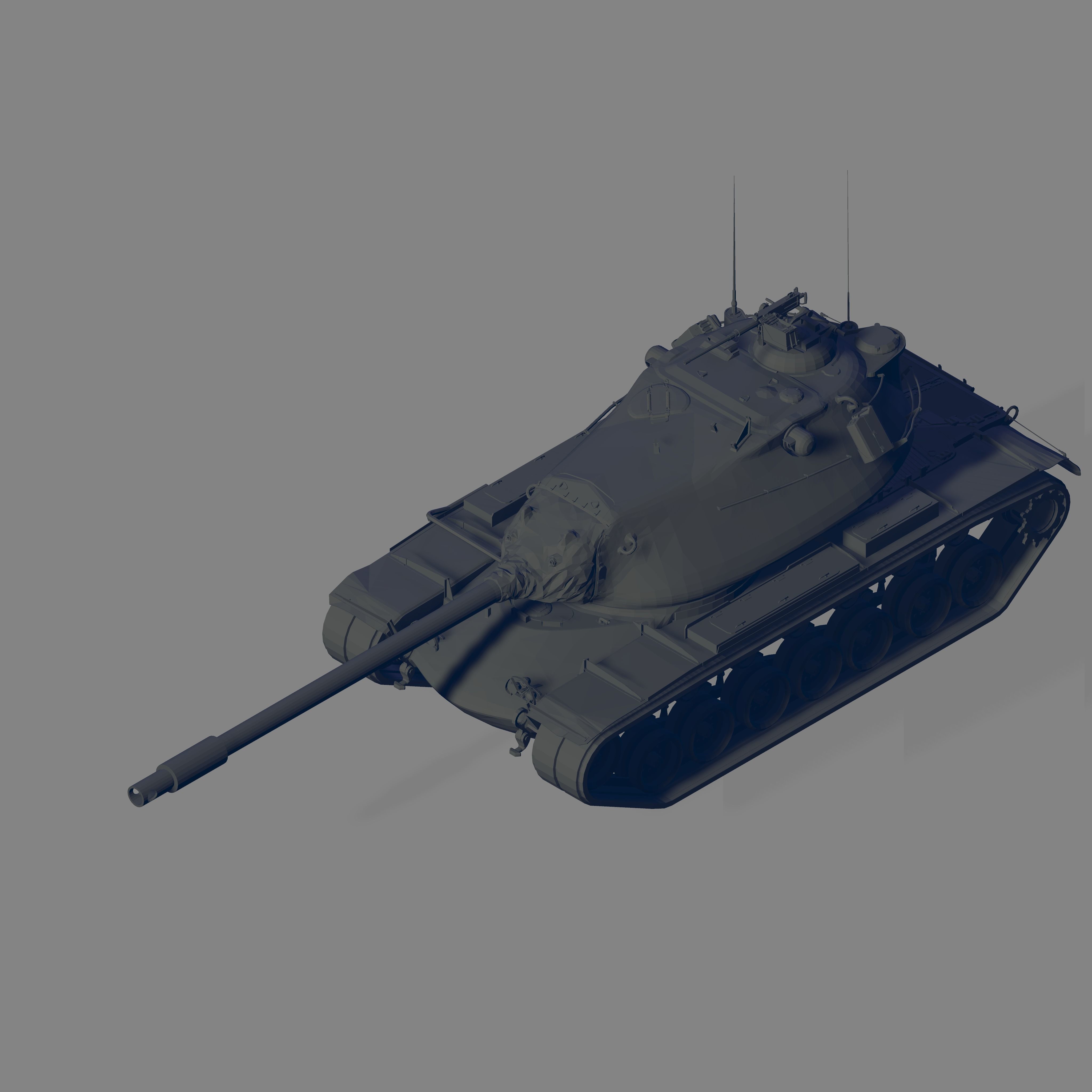 M103 Tank 3D model_1