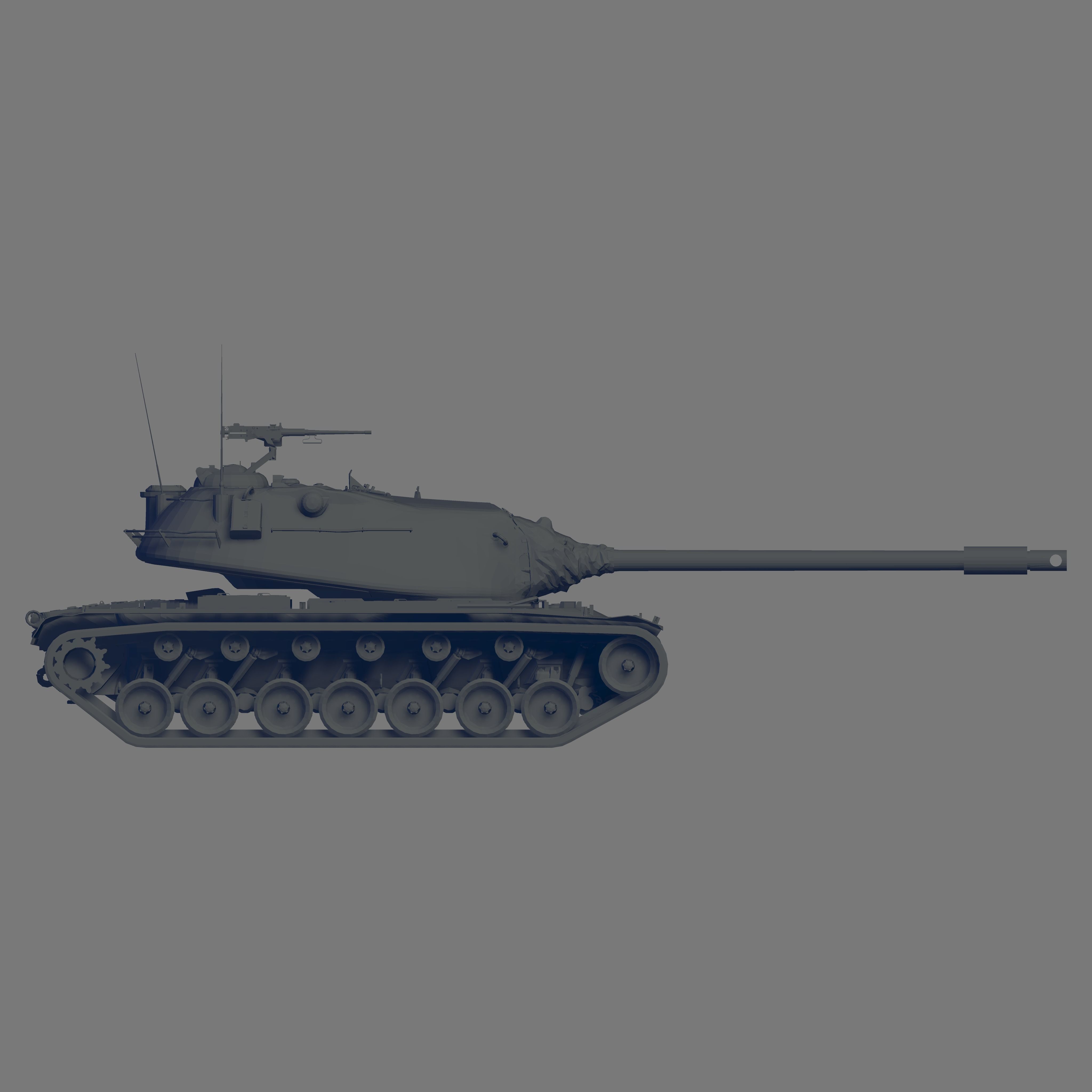 M103 Tank 3D model_3
