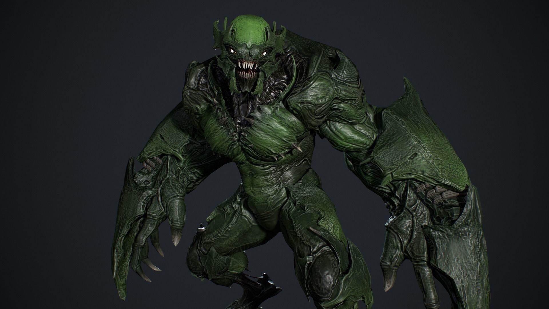 High Demon 4 Low-poly 3D model_18