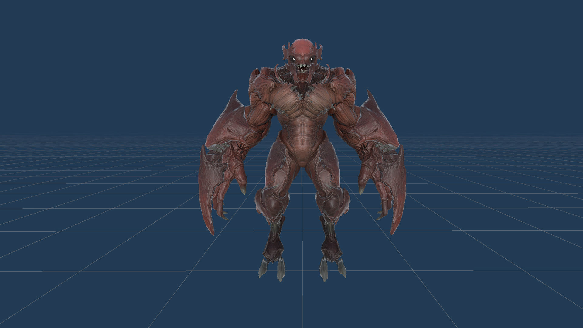 High Demon 4 Low-poly 3D model_27