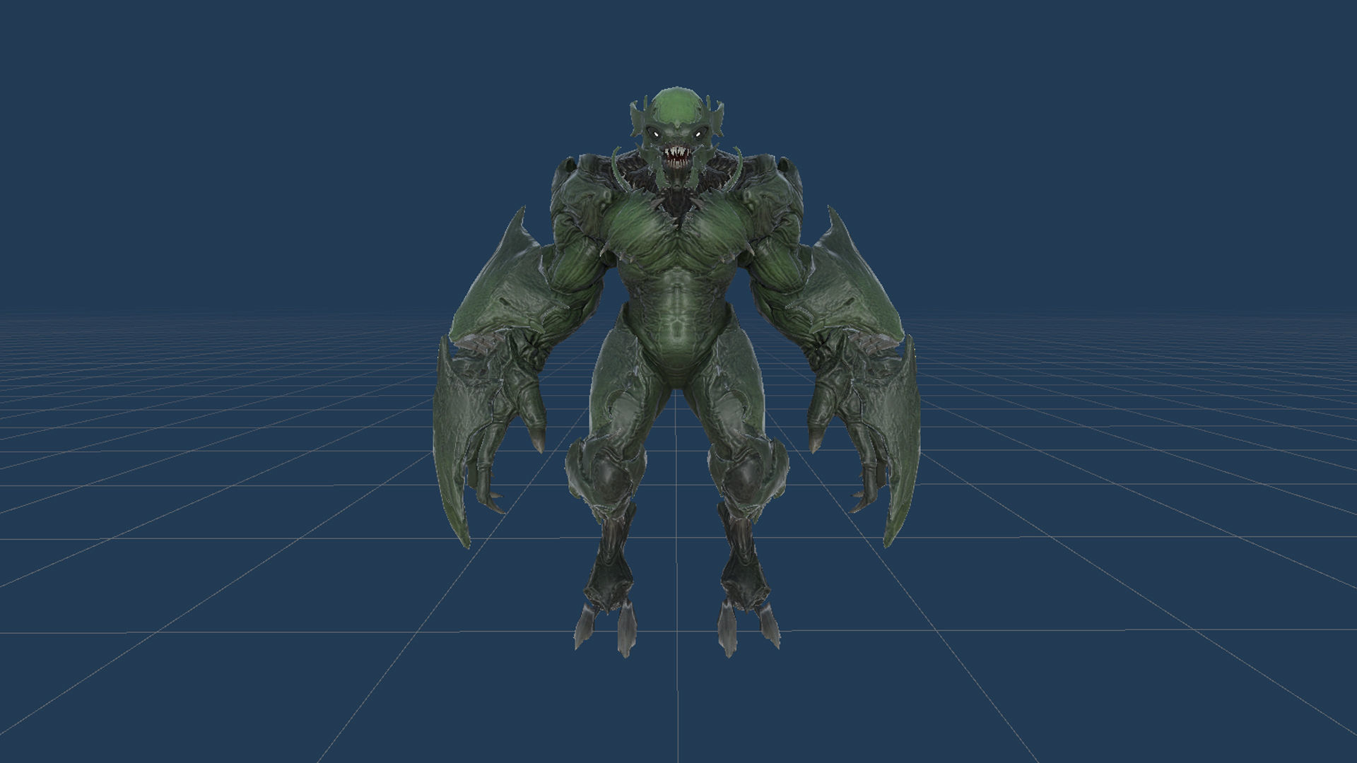 High Demon 4 Low-poly 3D model_26