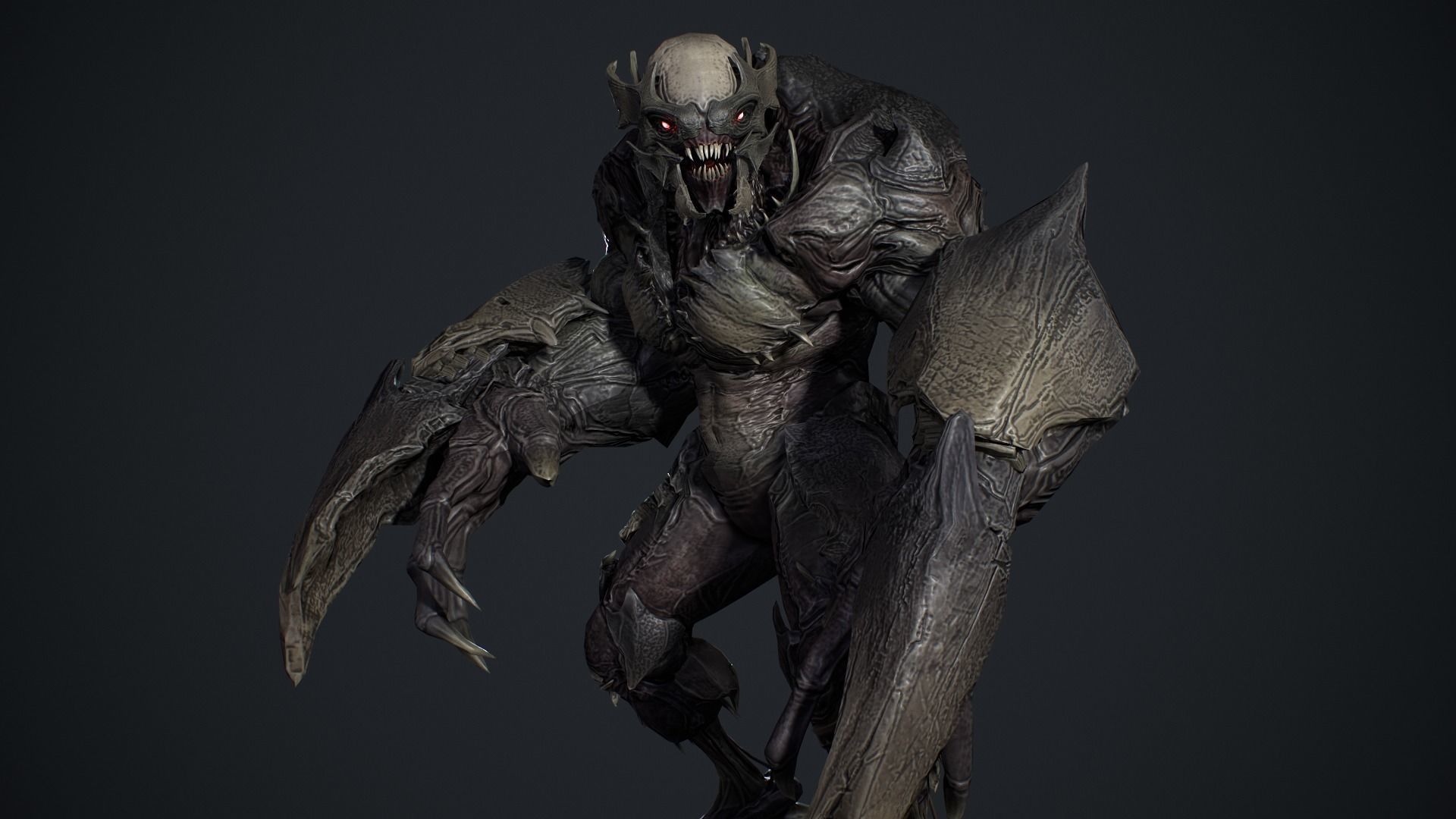 High Demon 4 Low-poly 3D model_5