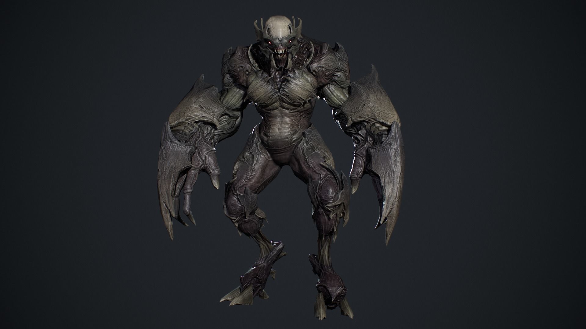 High Demon 4 Low-poly 3D model_11