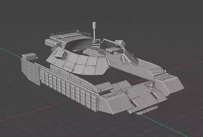  M-55 Tank Conversion Kit - 35th Scale 3D print model